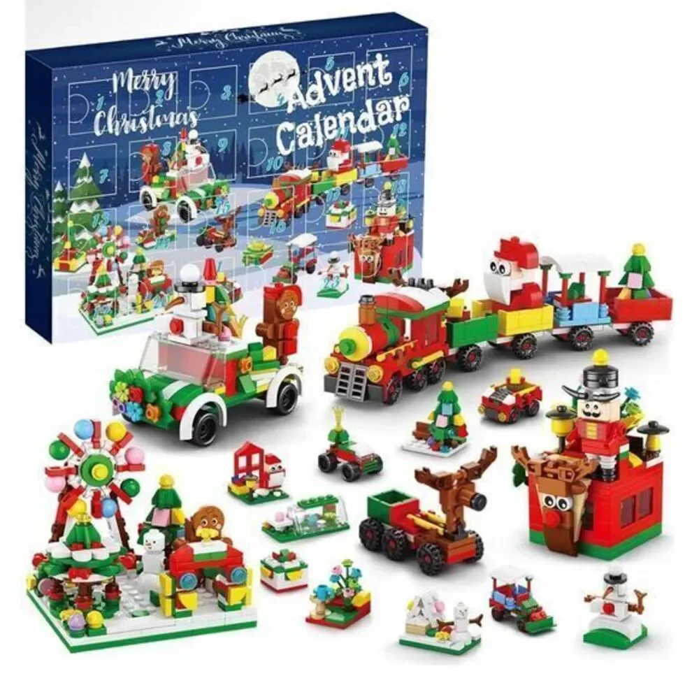Advent‎ Calendar 2023 Kids 24 Days Building Blocks Toys Christmas Countdown New